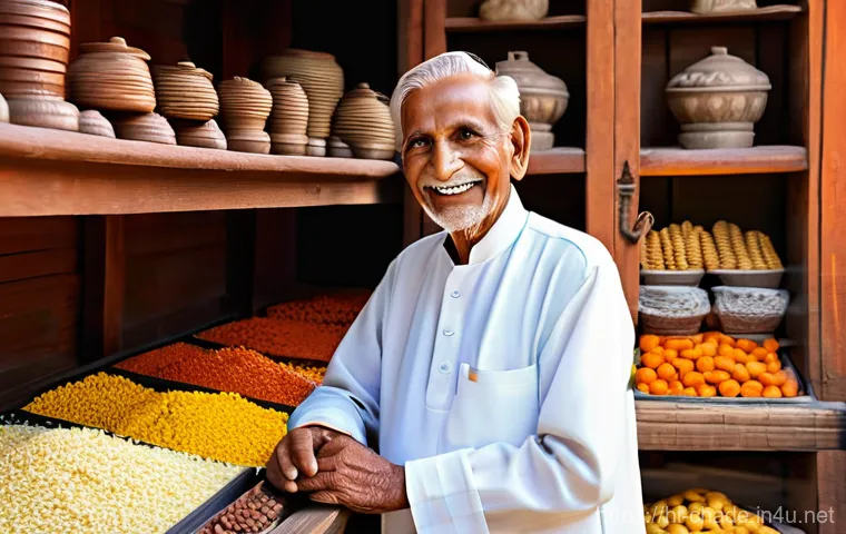 캐릭터 디자인과 마케팅 전략 - **Prompt 1: The Wise Village Elder**
"A charming and wise elderly Indian man, with a warm, genui...