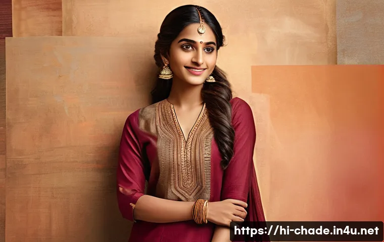 캐릭터 디자인 컨셉 스케치 잘하는 법 - A confident young Indian woman character design inspired by a mood board featuring warm earthy tones...
